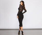 Muriel Illusion Stylish Lace Crepe Dress InsStreet